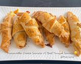 A picture of step 3 of Mozzarella Cheese Samosa VS Beef Tongue Samosa😊.