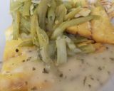 A picture of step 12 of My Poached Smoked Haddock Fillets in Green Beans.