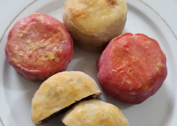 Langkah-langkah untuk membuat Cara membuat Mooncake kacang merah rumahan dan sederhana