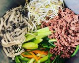 Hình bước làm 1 của món Cơm trộn hàn quốc Keto