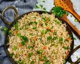 A picture of step 4 of Vegetable Fried Rice.