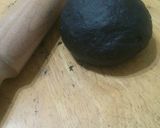 A picture of step 4 of Homemade fresh squid ink pasta with prawns and squid.