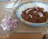 A picture of step 4 of Bihari kabab.