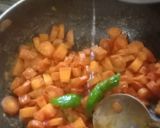 गाजर,मटर हरी प्याज़ की सब्ज़ी (gajar matar hari pyaz ki sabzi recipe in Hindi) रेसिपी चरण 2 फोटो