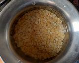 A picture of step 1 of Palak and chana dal.