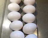 A picture of step 1 of Easter Ranch Style Deviled Eggs 🐣.