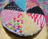 Foto langkah ke 7 dari resep Brownies pizza.