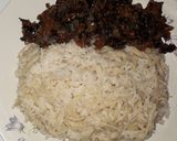 A picture of step 4 of Vegetable sauce with pasta.