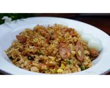 Foto langkah ke 6 dari resep Nasi Goreng Sosis Tahu.