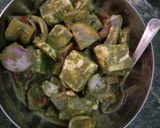 A picture of step 4 of Hariyali paneer Tikka.