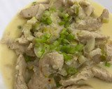 Foto del paso 11 de la receta: Pechuga de pollo a la crema con verdeo