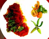 A picture of step 5 of Chukunder sabzi/beetroot veggie.