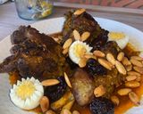 Une image de l'étape 6 de Tajine d’agneaux aux pruneaux à la marocaine.