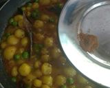 A picture of step 13 of Baby Potato Curry with Green Peas.