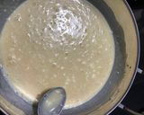 A picture of step 2 of Caramel flan.