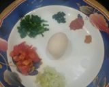 A picture of step 1 of Masala omellette.