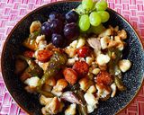 A picture of step 7 of Migas Manchegas.