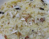 A picture of step 4 of Meethe Chawal.