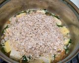 Foto langkah ke 4 dari resep Bubur Oatmeal Tahu Bayam.