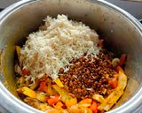 A picture of step 3 of Masoor Pulao / Pulav.