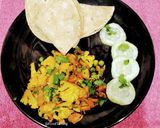 A picture of step 3 of Winter Veggies Dry Curry.