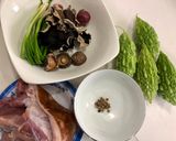 Hình bước làm 1 của món Canh khổ qua dồn thịt