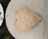 A picture of step 9 of Dil leaves /soya Parantha.