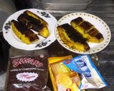Foto langkah ke 2 dari resep Pisang Tanduk Keju Coklat (khas Bandung).
