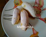 A picture of step 1 of Banana Gulgule.