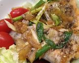 Foto langkah ke 4 dari resep Steamed Salmon with Seaweed.