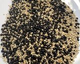 Une image de l'étape 1 de Lentilles🐞 béluga 🍂quinoa🪵.