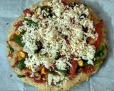 A picture of step 4 of Very healthy upma pizza.