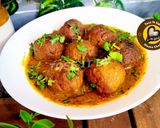 A picture of step 5 of Soft Juicy Spicy Lucknowi Shahi Mutton Kofta Meatballs.
