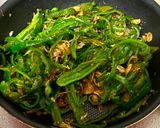 A picture of step 3 of Japanese Sweet Green Pepper Fry.