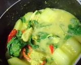รูปขั้นตอนการทำที่ 3 ของ แกงเขียวหวานไก่นมสดไขมัน0%