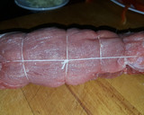 Foto del paso 2 de la receta: Solomillo relleno con bacon cebolla pimiento y dátiles