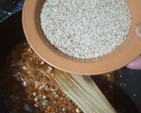 A picture of step 3 of Sesame Peanuts ladoo.