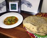 A picture of step 6 of Simple chapati.
