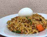A picture of step 6 of Indomie noodles.