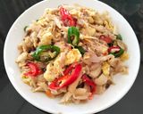 Foto langkah ke 4 dari resep Tumis Jamur Tiram Orek Telur.