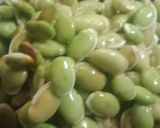 A picture of step 1 of Lima beans curry.