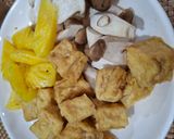 Hình bước làm 1 của món Đậu hũ, nấm kho thơm