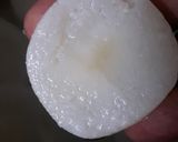 A picture of step 2 of Rasmali with rasgulla.