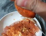 Orange chicken tikka paratha roll recipe step 2 photo