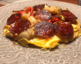 Foto del paso 5 de la receta: Tortilla abierta de verdura asada y chorizo de Salamanca