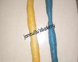 A picture of step 9 of Colourful twisted cookies.
