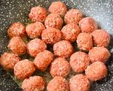 A picture of step 3 of Meatballs in Creamy Sauce with Porcini Mushrooms.