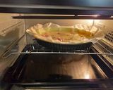 A picture of step 3 of Quiche Lorraine.