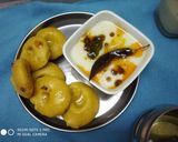 राजस्थानी मक्के के ढोकले और कढ़ी (Rajasthani makke ke dhokle aur kadhi recipe in Hindi) रेसिपी चरण 8 फोटो