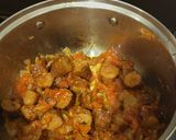 A picture of step 5 of Spaghetti & Sausage.